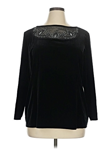 Bob Mackie Long Sleeve Blouse (view 1)