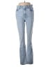 Le Jean Hearts Blue Jeans Size 28 waist - photo 1