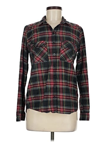 Topshop Long Sleeve Button-Down Shirt (view 1)
