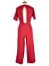 Warehouse 100% Polyester Solid Red Jumpsuit Size 6 - photo 2