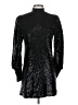 A.L.C. 100% Polyester Stars Black Cocktail Dress Size 2 - photo 1