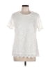 Teddi Rose Ivory Short Sleeve Top Size L - photo 1