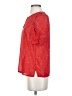Pure Energy 100% Polyester Red Short Sleeve Blouse Size Sm Plus - photo 5