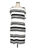 Studio One 100% Polyester Stripes White Casual Dress Size 14 - photo 1