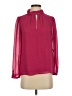 1.State 100% Polyester Burgundy Long Sleeve Blouse Size XS - photo 1