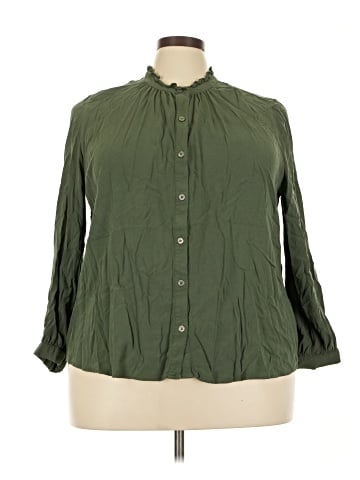 Style&Co 3/4 Sleeve Button-Down Shirt (view 1)