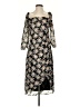 FLORET STUDIOS 100% Polyester Floral Black Casual Dress Size S - photo 1
