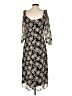 FLORET STUDIOS 100% Polyester Floral Black Casual Dress Size S - photo 2