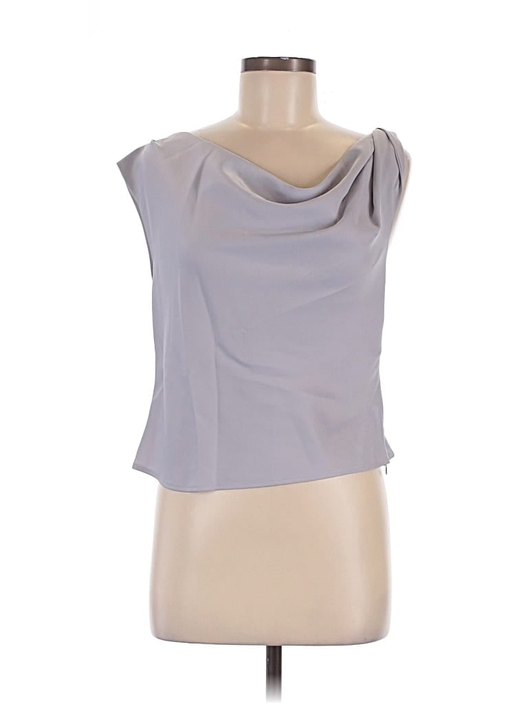 Wayf Sleeveless Blouse In Gray