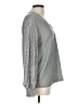 Unbranded Gray Long Sleeve Blouse Size L - photo 4