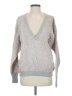 Albert Nipon 100% Cotton Animal Print Gray Pullover Sweater Size S - photo 1