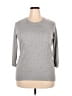 New York & Company Gray Pullover Sweater Size XXL - photo 1