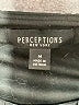 Perceptions Print Black Casual Dress Size M - photo 7