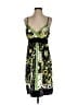 Teeze Me 100% Polyester Print Green Cocktail Dress Size XXS (estimated) - photo 1
