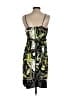 Teeze Me 100% Polyester Print Green Cocktail Dress Size XXS (estimated) - photo 2