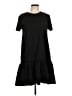 Zara Solid Black Casual Dress Size L - photo 1