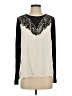 metaphor 100% Polyester Ivory Long Sleeve Blouse Size S - photo 1