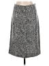 Lands' End Chevron-herringbone Silver Casual Skirt Size 12 - photo 2