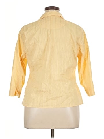 Cj Banks 3/4 Sleeve Button-Down Shirt (view 2)