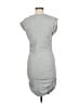 Splendid 100% Cotton Solid Gray Casual Dress Size M - photo 2