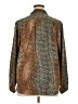 Fylo 100% Polyester Animal Print Brown Long Sleeve Blouse Size XL - photo 2