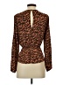 DR2 100% Polyester Brown Long Sleeve Blouse Size XS - photo 2