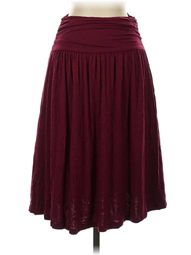 Pre-owned Simlu Casual Skirt In Burgundy