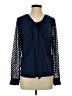 Shein 100% Polyester Blue Long Sleeve Blouse Size S - photo 1