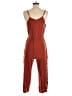 Very J Solid Brown Orange Jumpsuit Size S - photo 2