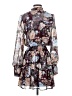 Halogen 100% Polyester Floral Purple Burgundy Cocktail Dress Size XS - photo 2