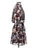 Halogen 100% Polyester Floral Purple Burgundy Cocktail Dress Size XS - photo 4