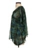 CAbi 100% Polyester Green Short Sleeve Blouse Size S - photo 5