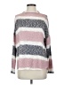 Fantastic Fawn Stripes Pink Pullover Sweater Size S - photo 1