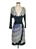 BCBGMAXAZRIA Chevron-herringbone Blue Cocktail Dress Size XXS - photo 1