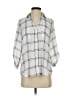 Fortune + Ivy 100% Polyester Silver 3/4 Sleeve Blouse Size S - photo 1