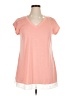 Assorted Brands Pink Short Sleeve T-Shirt Size XL - photo 1