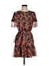 Lucky Brand 100% Polyester Paisley Red Cocktail Dress Size XS - photo 1
