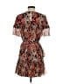 Lucky Brand 100% Polyester Paisley Red Cocktail Dress Size XS - photo 2