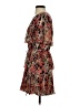 Lucky Brand 100% Polyester Paisley Red Cocktail Dress Size XS - photo 5