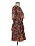 Lucky Brand 100% Polyester Paisley Red Cocktail Dress Size XS - photo 4