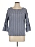 Socialite Blue 3/4 Sleeve Blouse Size L - photo 1