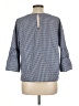 Socialite Blue 3/4 Sleeve Blouse Size L - photo 2