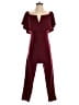 Shein Solid Burgundy Red Jumpsuit Size S - photo 1