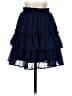 Aqua 100% Polyester Blue Casual Skirt Size S - photo 1