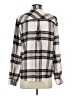 Maurices Plaid Silver Long Sleeve Blouse Size S - photo 2