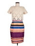 Weston 100% Polyester Color Block Tan Casual Dress Size 6 - photo 1