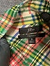 J.Crew 100% Cotton Plaid Green Long Sleeve Button-Down Shirt Size 8 - photo 7