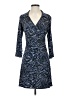 Laundry by Design Animal Print Blue Casual Dress Size 2 - photo 1