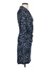 Laundry by Design Animal Print Blue Casual Dress Size 2 - photo 4