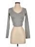 Shein Gray Long Sleeve T-Shirt Size S - photo 1